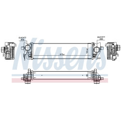 Chłodnica powietrza Intercooler NISSENS 96133