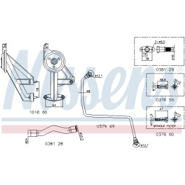 Zestaw montażowy turbosprężarki NISSENS 9300909