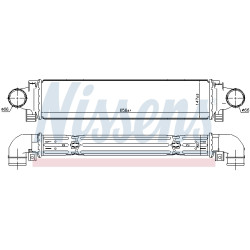 Chłodnica powietrza Intercooler NISSENS 96346