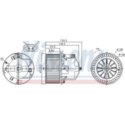 Dmuchawa nawiewu NISSENS 87761