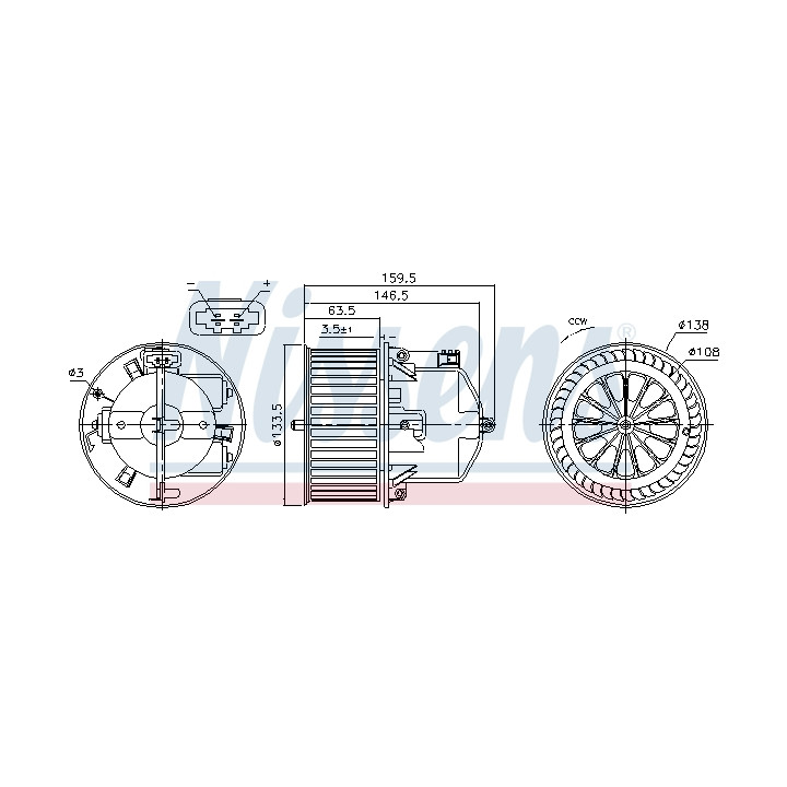 Dmuchawa nawiewu NISSENS 87761