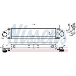 Chłodnica powietrza Intercooler NISSENS 961501
