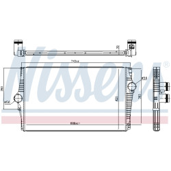 Chłodnica powietrza Intercooler NISSENS 96601