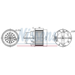 Dmuchawa nawiewu NISSENS 87223