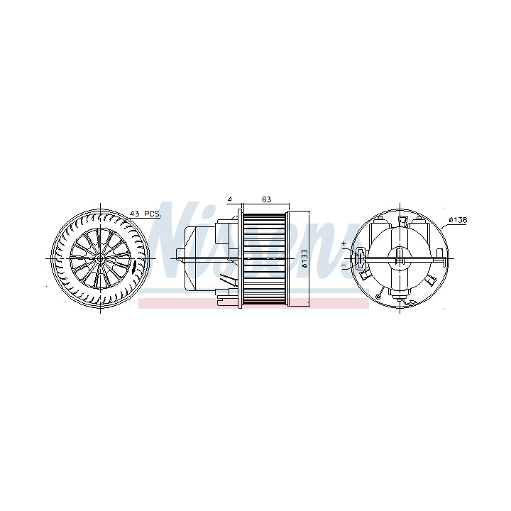 Dmuchawa nawiewu NISSENS 87223