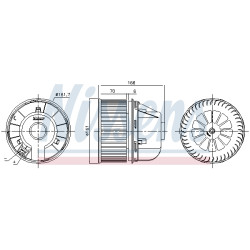 Dmuchawa nawiewu NISSENS 87488