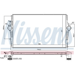 Chłodnica powietrza Intercooler NISSENS 969001