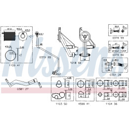 Zestaw montażowy turbosprężarki NISSENS 9300910