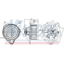 Dmuchawa nawiewu NISSENS 87170