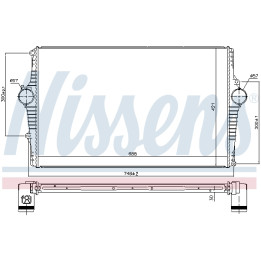 Chłodnica powietrza Intercooler NISSENS 969002