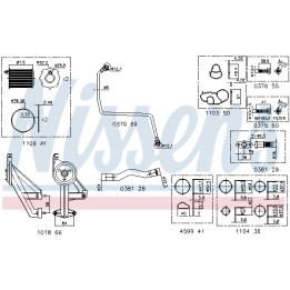 Zestaw montażowy turbosprężarki NISSENS 9300911