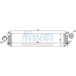 Chłodnica powietrza Intercooler NISSENS 96721