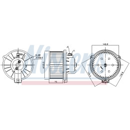Dmuchawa nawiewu NISSENS 87169
