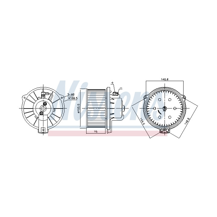 Dmuchawa nawiewu NISSENS 87169