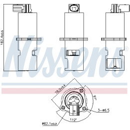 Zawór spalin EGR NISSENS 98154