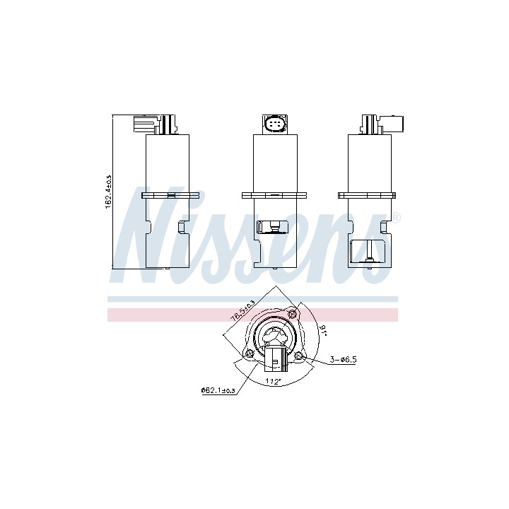 Zawór spalin EGR NISSENS 98154