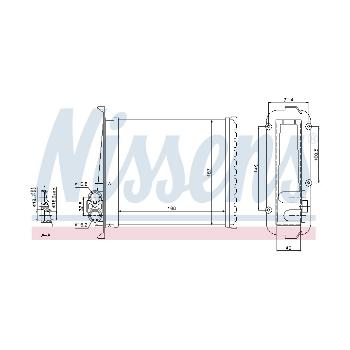 Nagrzewnica NISSENS 73640
