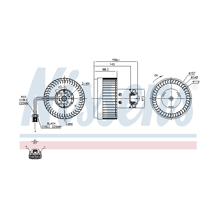Dmuchawa nawiewu NISSENS 87036
