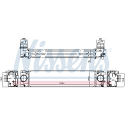 Chłodnica powietrza Intercooler NISSENS 961540
