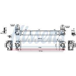 Chłodnica powietrza Intercooler NISSENS 961541
