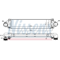 Chłodnica powietrza Intercooler NISSENS 96471
