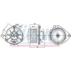 Dmuchawa nawiewu NISSENS 87168