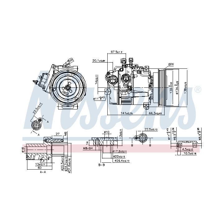 Sprężarka klimatyzacji NISSENS 89462