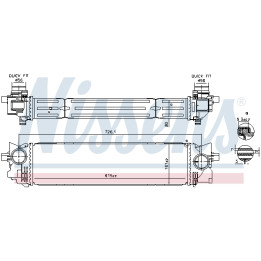 Chłodnica powietrza Intercooler NISSENS 961265
