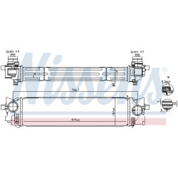 Chłodnica powietrza Intercooler NISSENS 961265
