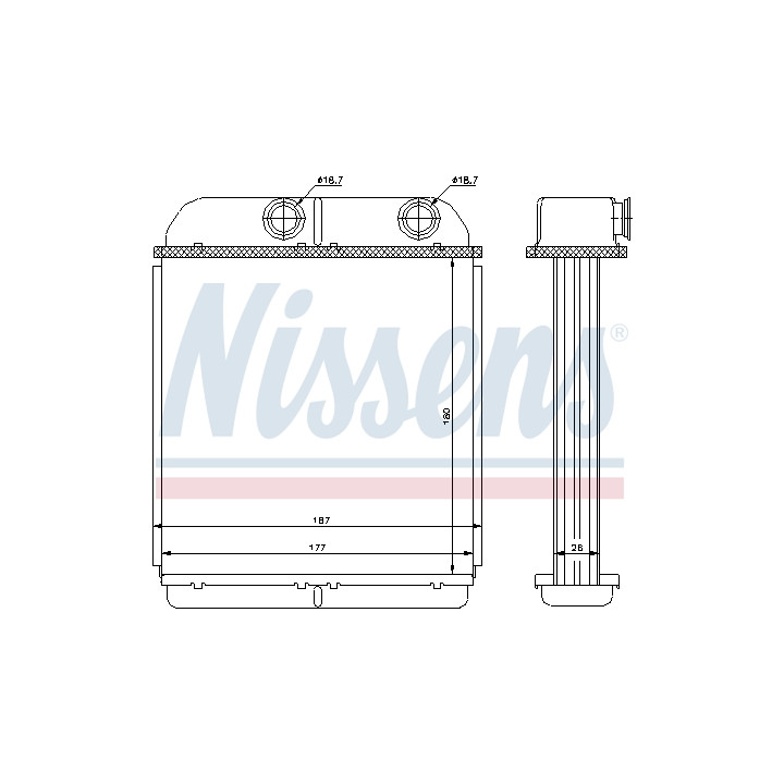 Nagrzewnica NISSENS 73644