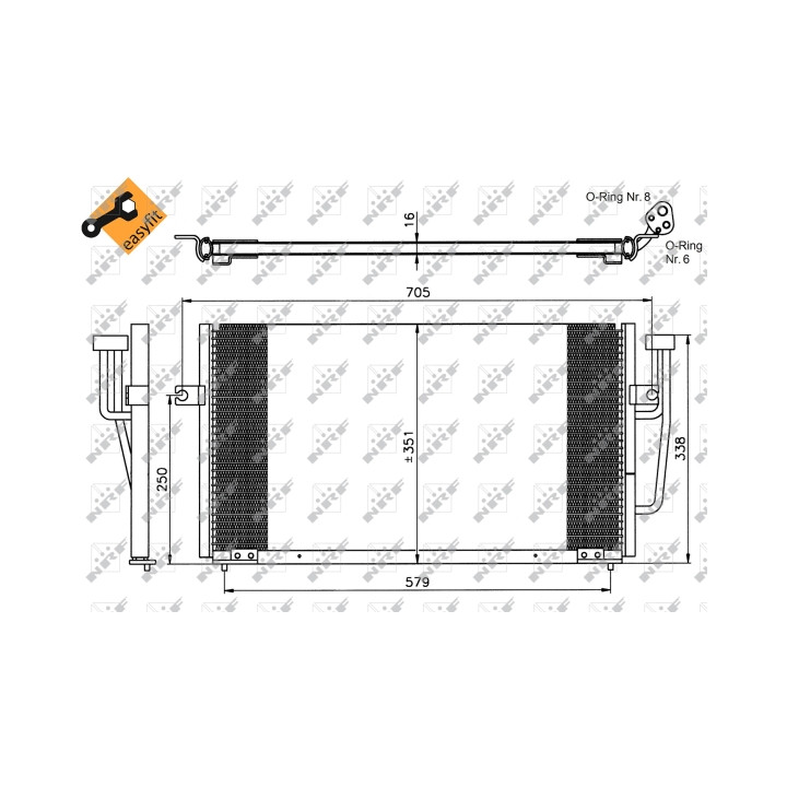 Skraplacz klimatyzacji NRF 35234