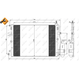 Skraplacz klimatyzacji NRF 35876