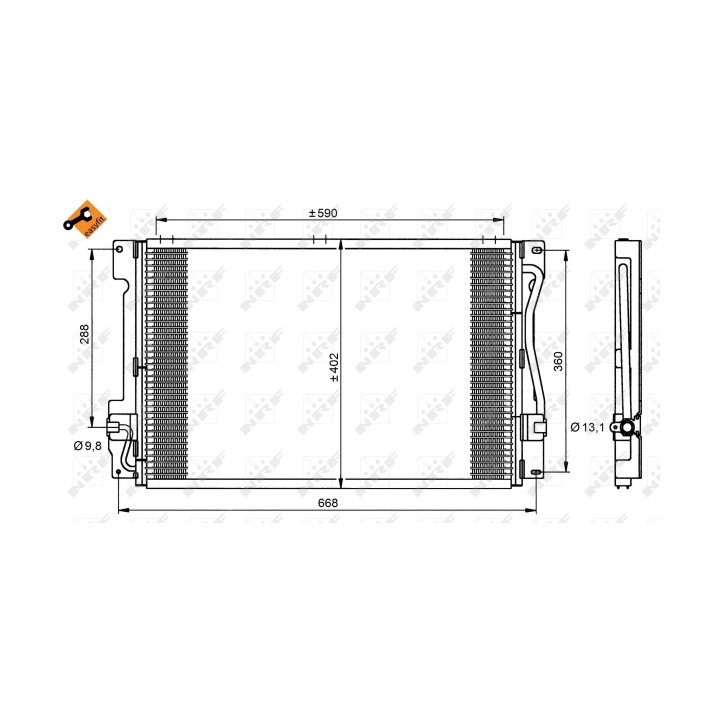 Skraplacz klimatyzacji NRF 35151