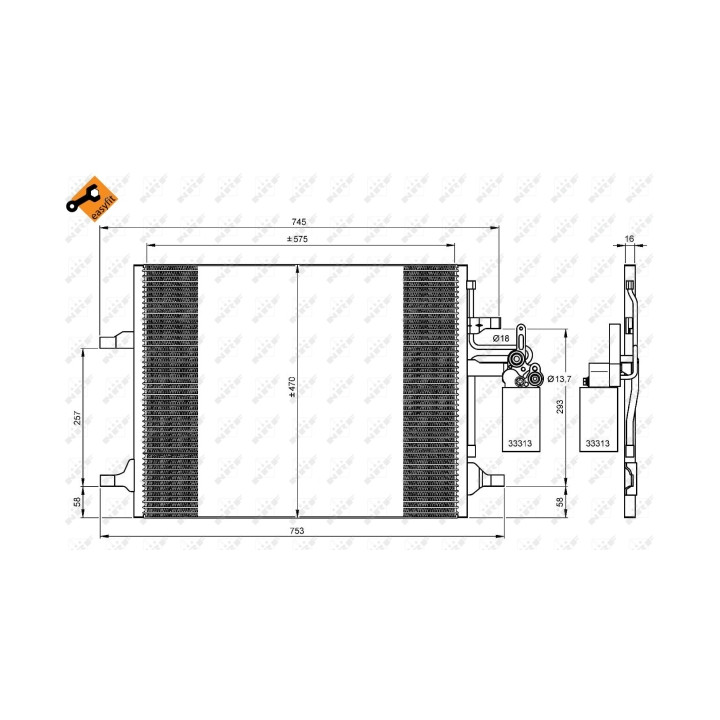 Skraplacz klimatyzacji NRF 35930