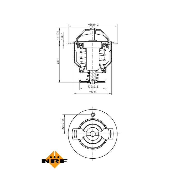 Termostat NRF 725119