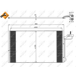 Skraplacz klimatyzacji NRF 35882
