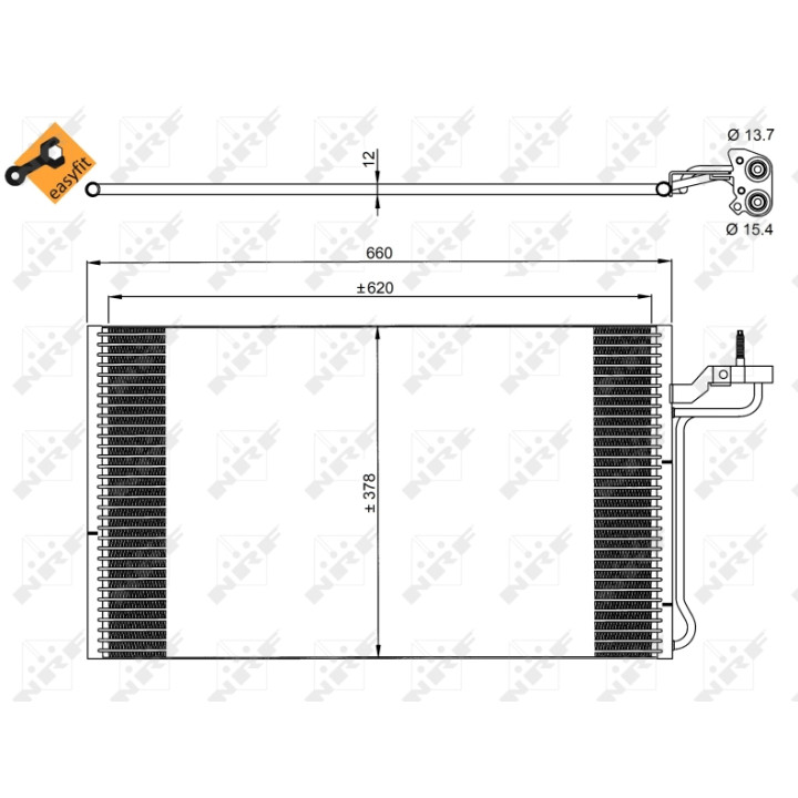 Skraplacz klimatyzacji NRF 35882