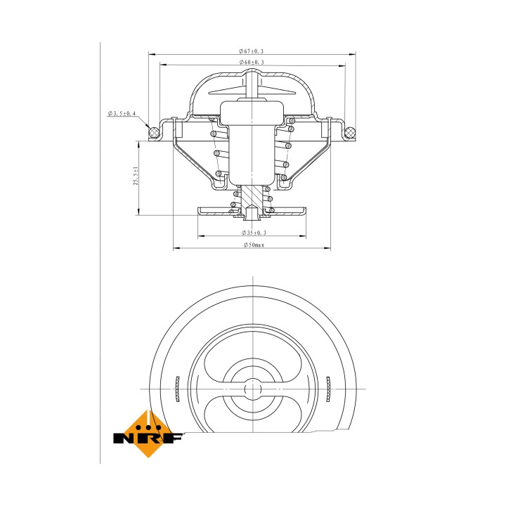 Termostat NRF 725096