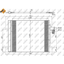 Skraplacz klimatyzacji NRF 35884