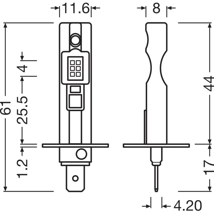 Żarówka reflektora świateł przednich OSRAM 64150DWESY-2HB