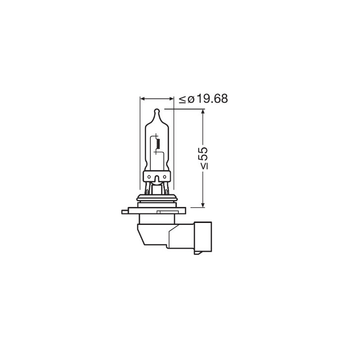 Żarówka reflektora świateł przednich OSRAM 9005-1BL