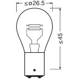 Żarówka światła STOP OSRAM 7225-02B