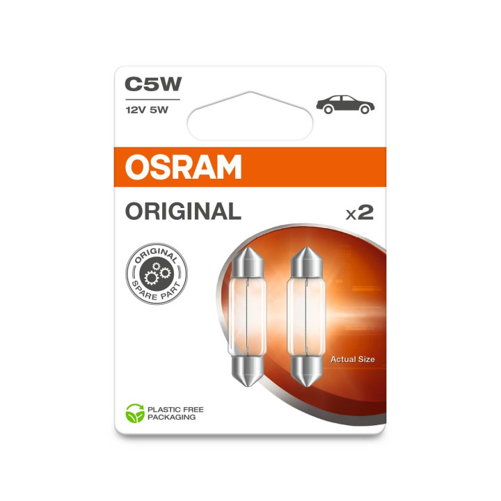 Żarówka oświetlenia tablicy rejestracyjnej OSRAM 6418-2BL