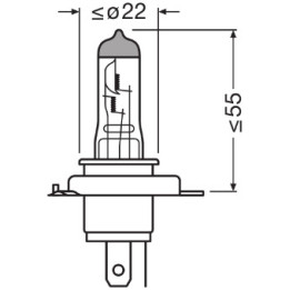 Żarówka reflektora świateł przednich OSRAM 64193NL-2HB