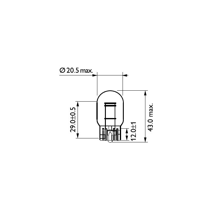 Żarówka lampy kierunkowskazu PHILIPS 12066CP