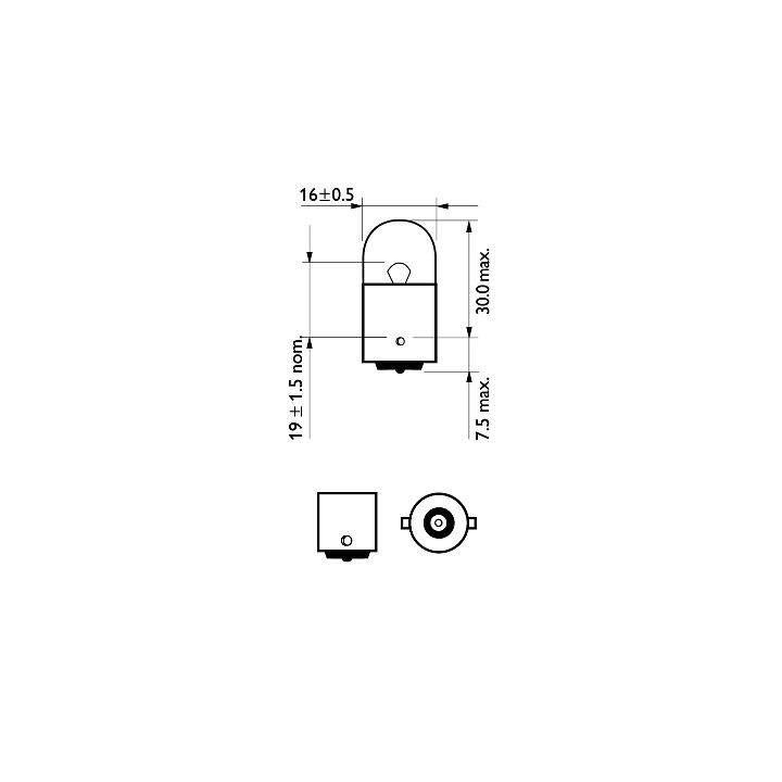 Żarówka lampy kierunkowskazu PHILIPS 12814B2