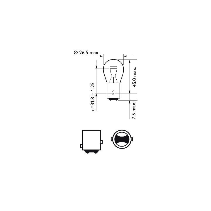 Żarówka lampy kierunkowskazu PHILIPS 12499B2