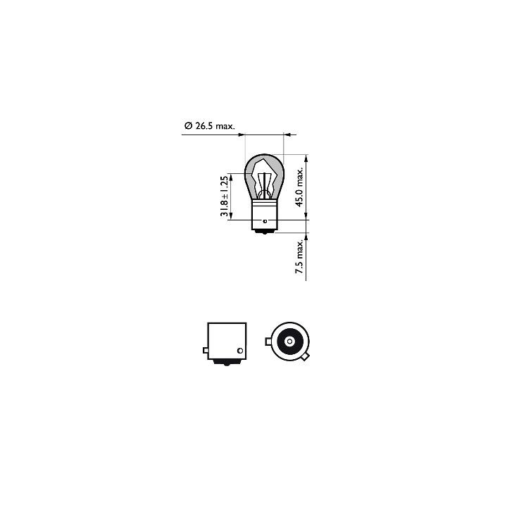 Żarówka lampy kierunkowskazu PHILIPS 12496LLECOCP