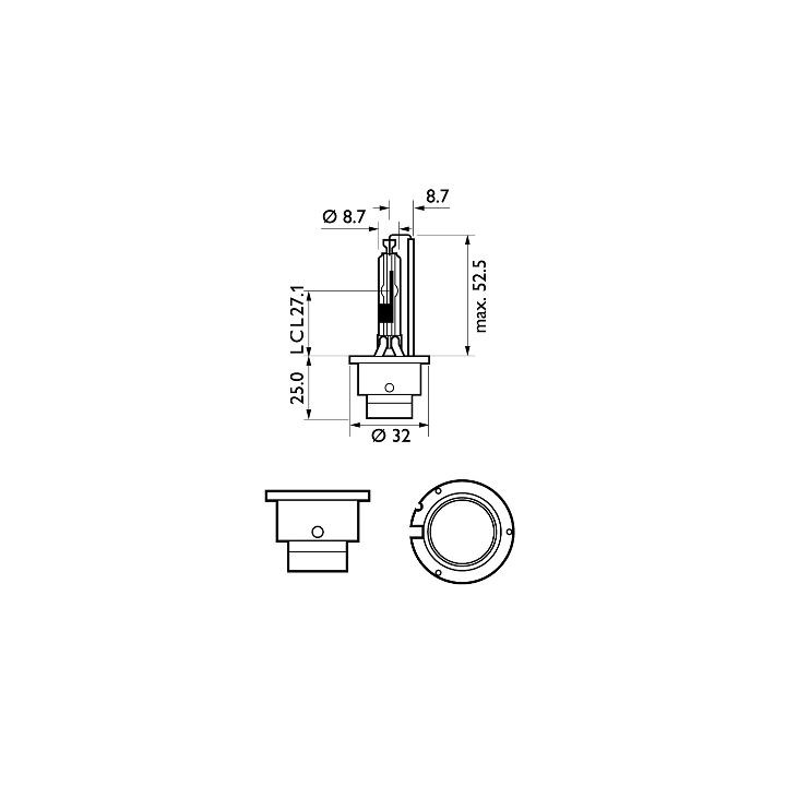 Żarówka reflektora świateł przednich PHILIPS 85126VIC1