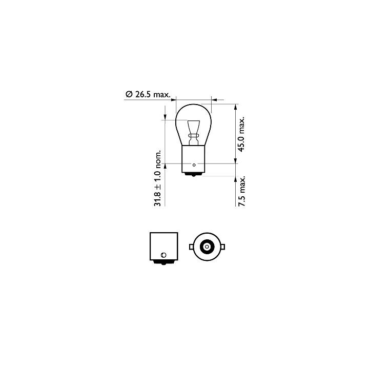 Żarówka lampy kierunkowskazu PHILIPS 12498VPB2